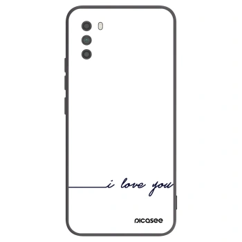 Picasee Xiaomi Poco M3 Hülle - Schwarzes Silikon - Ich liebe dich