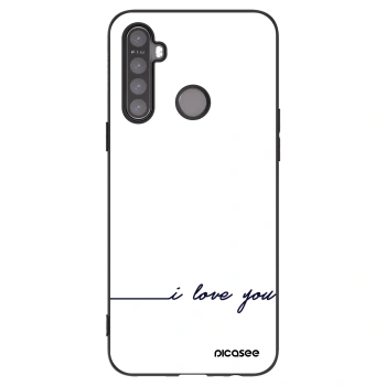 Picasee Realme 6i Hülle - Schwarzes Silikon - Ich liebe dich