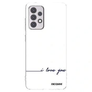 Picasee Samsung Galaxy A52 5G A525F Hülle - Transparentes Silikon - Ich liebe dich