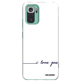 Picasee Xiaomi Redmi Note 10 Pro Hülle - Transparentes Silikon - Ich liebe dich