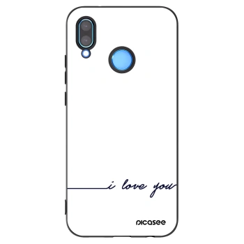 Picasee Huawei P20 Lite Hülle - Schwarzes Silikon - Ich liebe dich