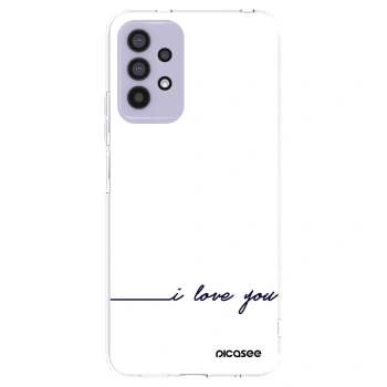 Picasee Samsung Galaxy A32 4G SM-A325F Hülle - Transparentes Silikon - Ich liebe dich