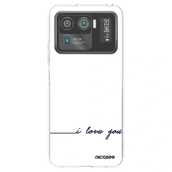 Picasee Xiaomi Mi 11 Ultra Hülle - Transparentes Silikon - Ich liebe dich