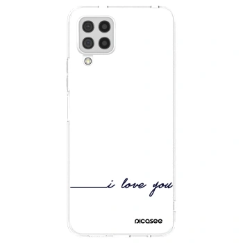 Picasee Samsung Galaxy A22 A225F 4G Hülle - Transparentes Silikon - Ich liebe dich