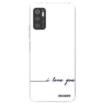 Picasee Xiaomi Poco M3 Pro 5G Hülle - Transparentes Silikon - Ich liebe dich