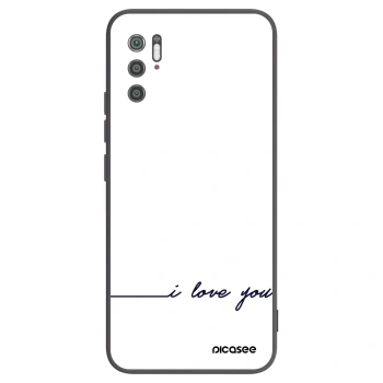 Picasee Xiaomi Poco M3 Pro 5G Hülle - Schwarzes Silikon - Ich liebe dich