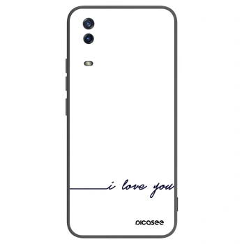 Picasee Vivo Y11s Hülle - Schwarzes Silikon - Ich liebe dich