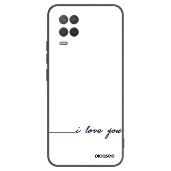 Picasee Realme 8 5G Hülle - Schwarzes Silikon - Ich liebe dich