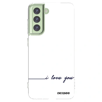 Picasee Samsung Galaxy S21 FE 5G Hülle - Transparentes Silikon - Ich liebe dich