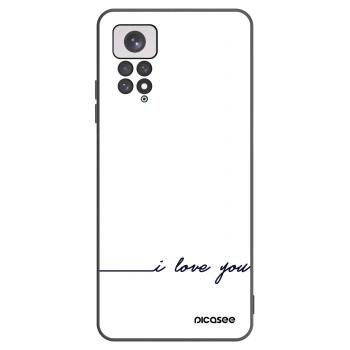 Picasee Xiaomi Redmi Note 11 Hülle - Schwarzes Silikon - Ich liebe dich