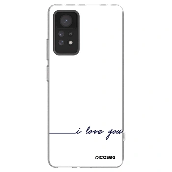 Picasee Xiaomi Redmi Note 11 Pro Hülle - Transparentes Silikon - Ich liebe dich