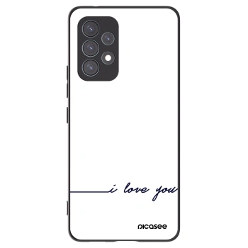 Picasee Samsung Galaxy A53 5G A536 Hülle - Schwarzes Silikon - Ich liebe dich
