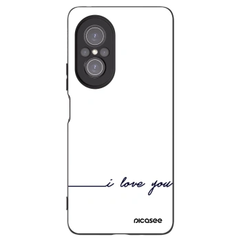 Picasee Huawei Nova 9 SE Hülle - Schwarzes Silikon - Ich liebe dich