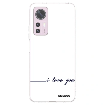 Picasee Xiaomi 12 Hülle - Transparentes Silikon - Ich liebe dich