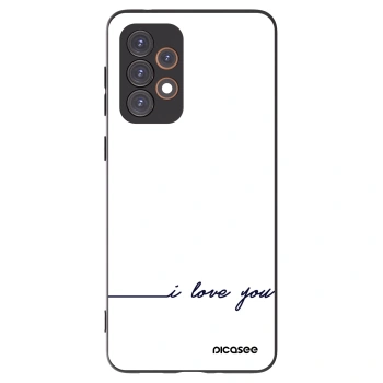 Picasee Samsung Galaxy A33 5G A336 Hülle - Schwarzes Silikon - Ich liebe dich