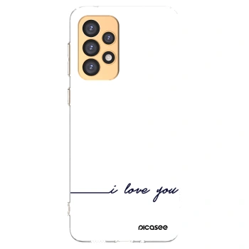 Picasee Samsung Galaxy A33 5G A336 Hülle - Transparentes Silikon - Ich liebe dich