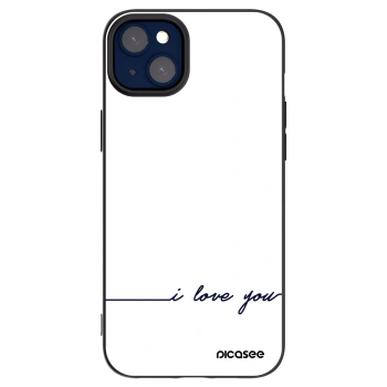 Picasee Apple iPhone 14 Plus Hülle - Schwarzes Silikon - Ich liebe dich