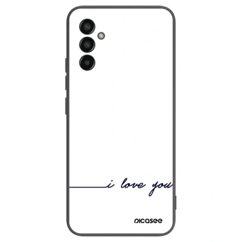 Picasee Samsung Galaxy M13 M135F Hülle - Schwarzes Silikon - Ich liebe dich