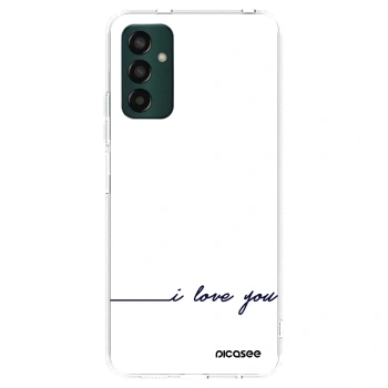 Picasee Samsung Galaxy M13 M135F Hülle - Transparentes Silikon - Ich liebe dich
