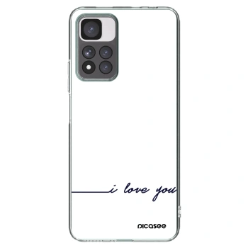 Picasee Xiaomi Redmi Note 11 Pro+ 5G Hülle - Transparentes Silikon - Ich liebe dich