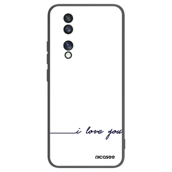 Picasee Honor 70 Hülle - Schwarzes Silikon - Ich liebe dich