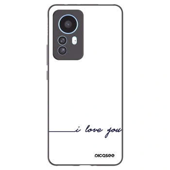 Picasee Xiaomi 12T Hülle - Schwarzes Silikon - Ich liebe dich