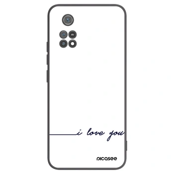 Picasee Xiaomi Poco M4 Pro Hülle - Schwarzes Silikon - Ich liebe dich