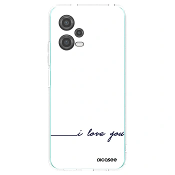 Picasee Xiaomi Poco X5 Hülle - Transparentes Silikon - Ich liebe dich