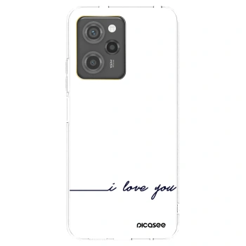 Picasee Xiaomi Poco X5 Pro Hülle - Schwarzes Silikon - Ich liebe dich