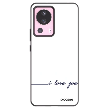 Picasee Xiaomi 13 Lite Hülle - Schwarzes Silikon - Ich liebe dich