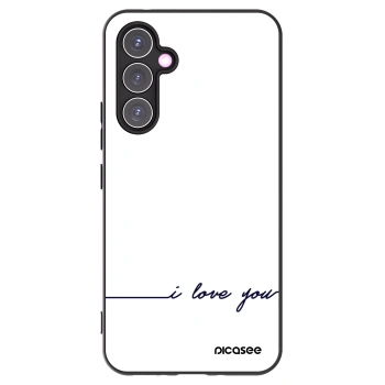 Picasee Samsung Galaxy A54 5G A546B Hülle - Schwarzes Silikon - Ich liebe dich
