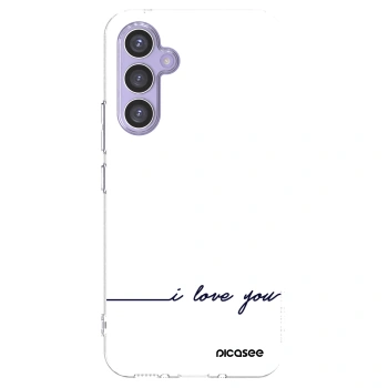 Picasee Samsung Galaxy A54 5G A546B Hülle - Transparentes Silikon - Ich liebe dich