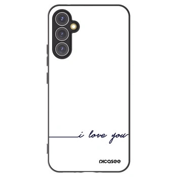 Picasee Samsung Galaxy A34 5G A346B Hülle - Schwarzes Silikon - Ich liebe dich