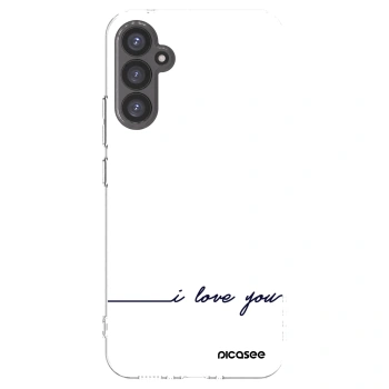 Picasee Samsung Galaxy A34 5G A346B Hülle - Transparentes Silikon - Ich liebe dich
