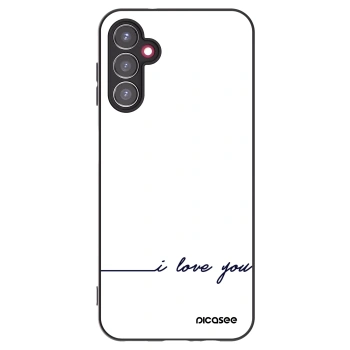 Picasee Samsung Galaxy A14 4G A145R Hülle - Schwarzes Silikon - Ich liebe dich