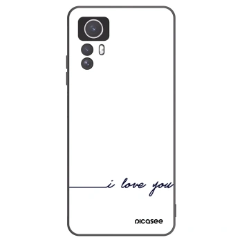 Picasee Xiaomi Redmi Note 12S Hülle - Schwarzes Silikon - Ich liebe dich