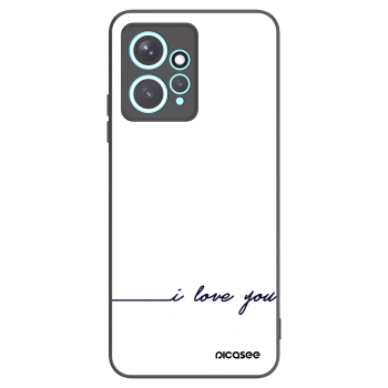 Picasee Xiaomi Redmi Note 12 4G Hülle - Schwarzes Silikon - Ich liebe dich