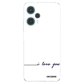 Picasee Xiaomi Poco F5 Hülle - Transparentes Silikon - Ich liebe dich