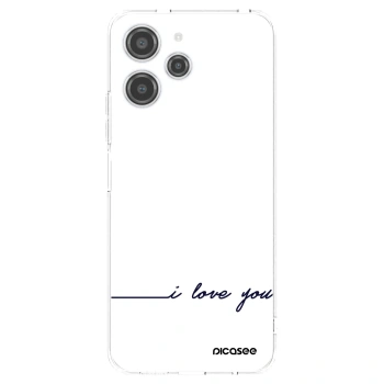 Picasee Xiaomi Redmi 12 4G Hülle - Transparentes Silikon - Ich liebe dich