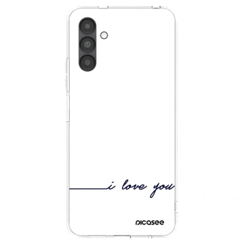Picasee Samsung Galaxy A04s A047F Hülle - Transparentes Silikon - Ich liebe dich