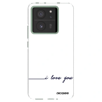 Picasee Xiaomi 13T Hülle - Transparentes Silikon - Ich liebe dich