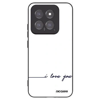 Picasee Xiaomi 14 Hülle - Schwarzes Silikon - Ich liebe dich