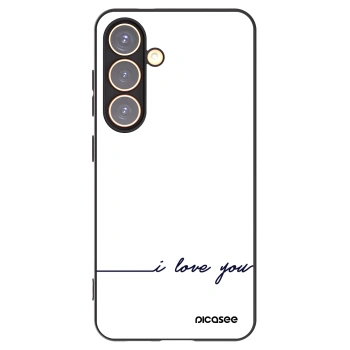 Picasee Samsung Galaxy S24 S921B 5G Hülle - Schwarzes Silikon - Ich liebe dich