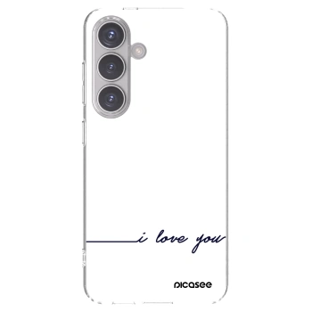 Picasee Samsung Galaxy S24 S921B 5G Hülle - Transparentes Silikon - Ich liebe dich