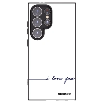 Picasee Samsung Galaxy S24 Ultra S928B 5G Hülle - Schwarzes Silikon - Ich liebe dich