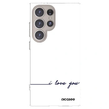 Picasee Samsung Galaxy S24 Ultra S928B 5G Hülle - Transparentes Silikon - Ich liebe dich