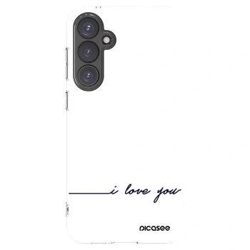 Picasee Samsung Galaxy S23 FE S711B Hülle - Transparentes Silikon - Ich liebe dich