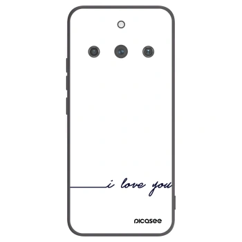Picasee Realme 11 Pro+ Hülle - Schwarzes Silikon - Ich liebe dich