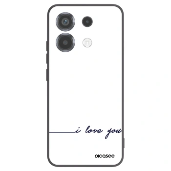 Picasee Xiaomi Poco X6 Hülle - Schwarzes Silikon - Ich liebe dich