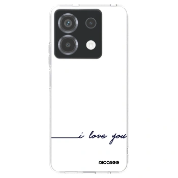 Picasee Xiaomi Poco X6 Hülle - Transparentes Silikon - Ich liebe dich